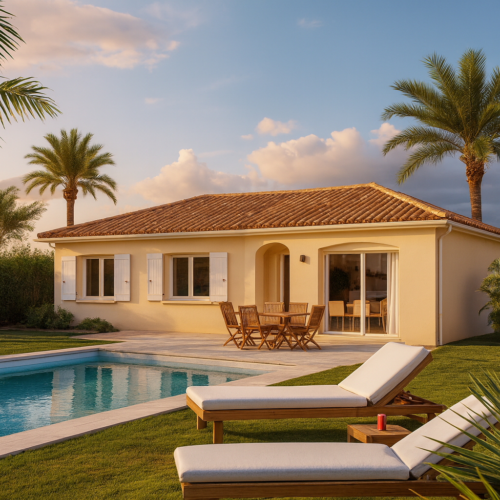 Villa moderne de plain-pied avec jardin dans le Var – inspiration pour projet de construction DPconstruction83