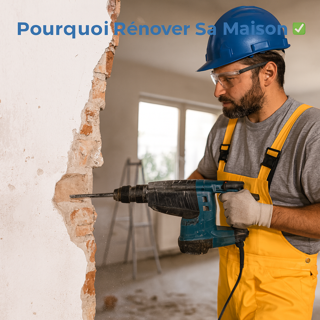 Travaux de rénovation de maison avec renforcement des fondations et des murs porteurs dans le Var